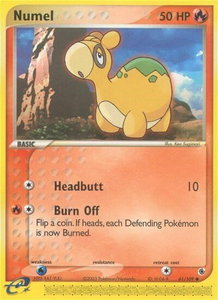Numel - Ruby and Sapphire (RS) #61/109 - Common Pokémon Trading Card