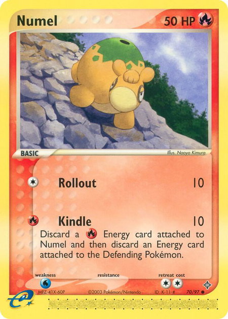 Numel - Dragon Pokémon trading card