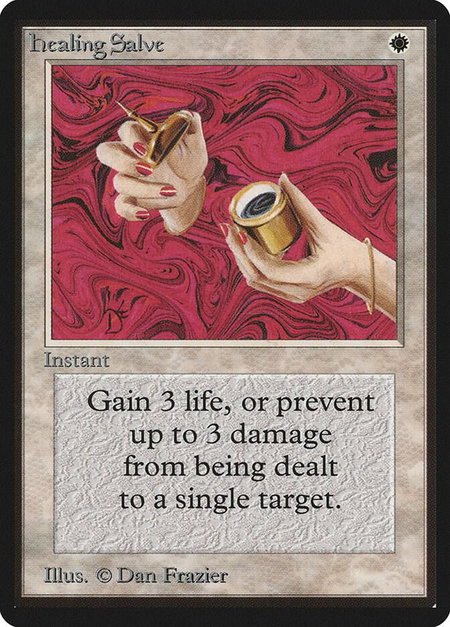 Healing Salve - Beta Edition Magic: The Gathering trading card