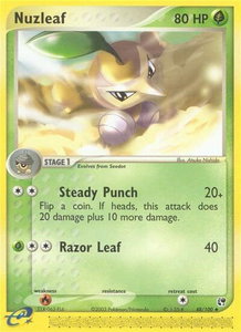 Nuzleaf - 48/100 - Sandstorm (SS) #48/100 - Uncommon Pokémon Trading Card