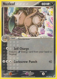 Nuzleaf - Crystal Guardians (CG) #39/100 - Uncommon Pokémon Trading Card