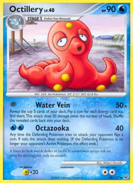 Octillery - Platinum Pokémon trading card