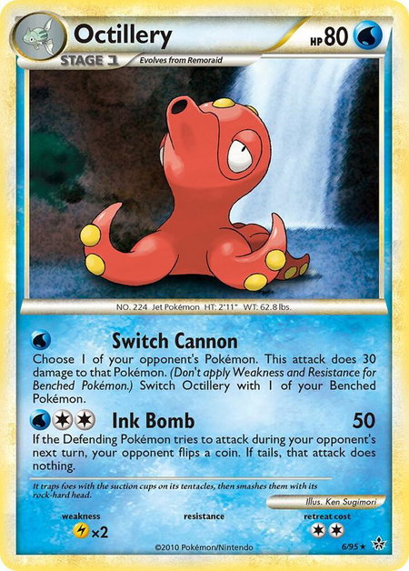 Octillery - Unleashed Pokémon trading card