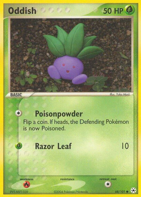 Oddish - Hidden Legends Pokémon trading card
