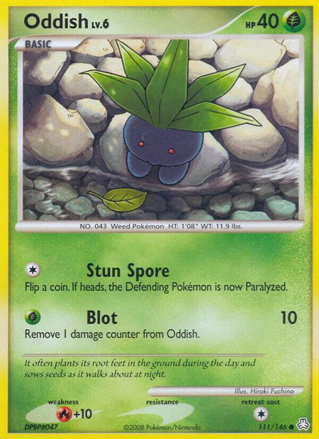 Oddish (111) - Legends Awakened Pokémon trading card