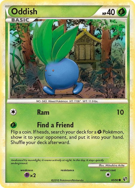 Oddish - Undaunted Pokémon trading card