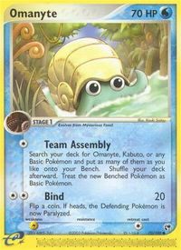 Omanyte - Sandstorm (SS) #70/100 - Common Pokémon Trading Card