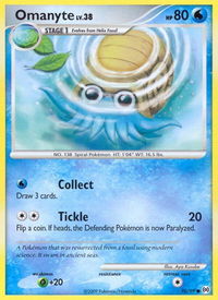 Omanyte - Arceus (AR) #70/99 - Common Pokémon Trading Card