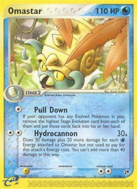 Omastar - Sandstorm (SS) #19/100 - Rare Pokémon Trading Card