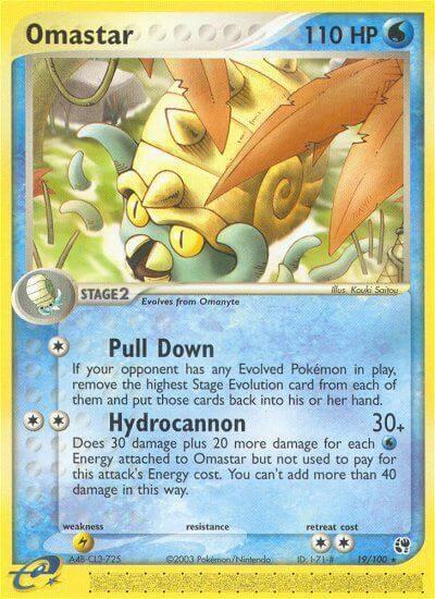 Omastar - Sandstorm Pokémon trading card