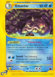 Omastar - Skyridge (SK) #023/144 - Rare Pokémon Trading Card