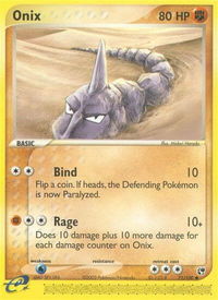 Onix - Sandstorm (SS) #71/100 - Common Pokémon Trading Card