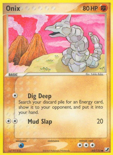 Onix - Unseen Forces Pokémon trading card