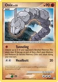 Onix - Diamond and Pearl Pokémon trading card