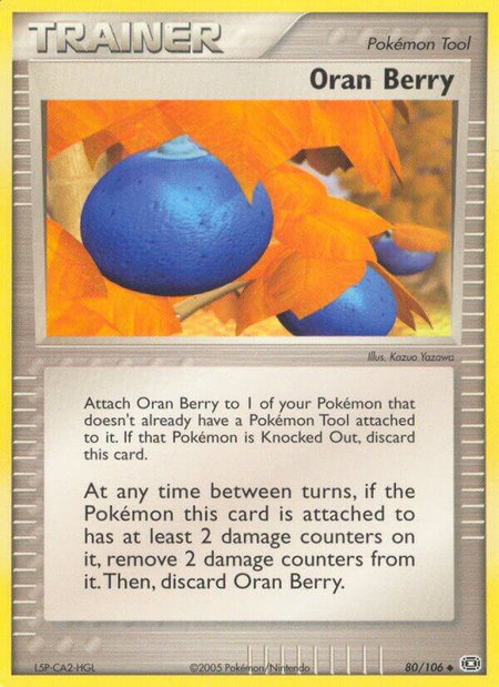 Oran Berry - Emerald Pokémon trading card