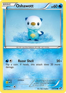 Oshawott (28) - Black and White (BLW) #28/114 - Common Pokémon Trading Card
