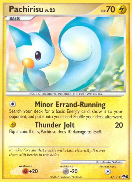 Pachirisu - POP Series 6 Pokémon trading card