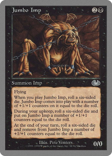 Jumbo Imp - Unglued Magic: The Gathering trading card