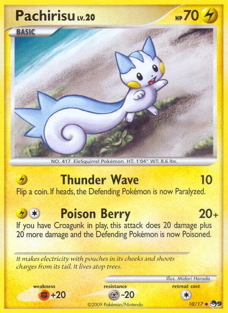Pachirisu - POP Series 9 Pokémon trading card