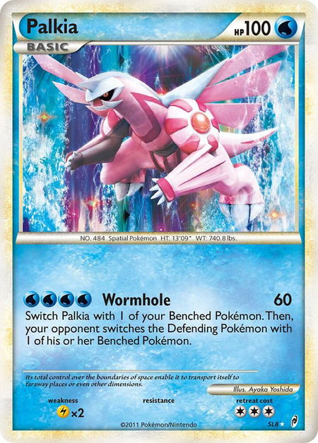 Palkia (Shiny) trading card from Call of Legends Palkia (Shiny) - Call of Legends Pokémon trading card