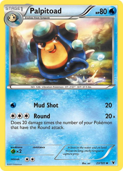 Palpitoad - Noble Victories Pokémon trading card