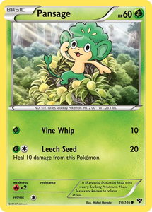 Pansage - XY Base Set (XY) #10/146 - Common Pokémon Trading Card