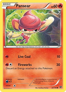 Pansear - XY Base Set (XY) #22/146 - Common Pokémon Trading Card
