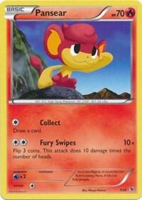 Pansear trading card from Kalos Starter Set Pansear - Kalos Starter Set Pokémon trading card