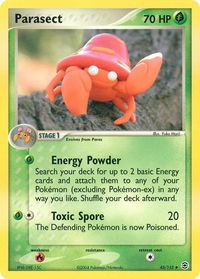 Parasect - FireRed & LeafGreen (RG) #43/112 - Uncommon Pokémon Trading Card