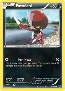 Pawniard (75) - Noble Victories (NVI) #75/101 - Common Pokémon Trading Card