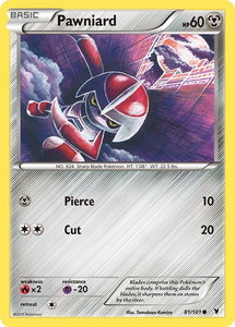 Pawniard (81) - Noble Victories (NVI) #81/101 - Common Pokémon Trading Card