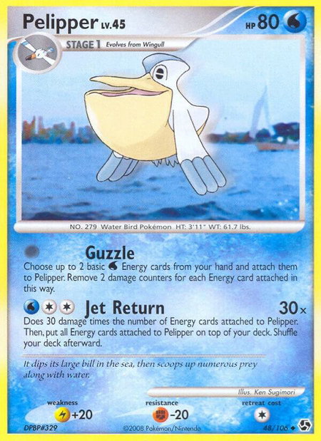 Pelipper - Great Encounters Pokémon trading card