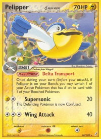 Pelipper (Delta Species) - Crystal Guardians (CG) #26/100 - Rare Pokémon Trading Card