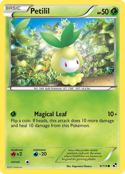Petilil - Black and White Pokémon trading card