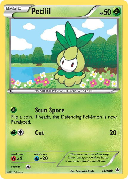 Petilil - Emerging Powers Pokémon trading card