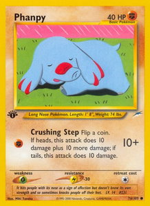Phanpy - Neo Destiny (N4) #076/105 - Common Pokémon Trading Card