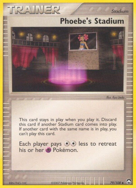 Phoebe's Stadium - Power Keepers Pokémon trading card