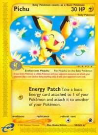 Pichu (58) - Expedition (EX) #058/165 - Rare Pokémon Trading Card