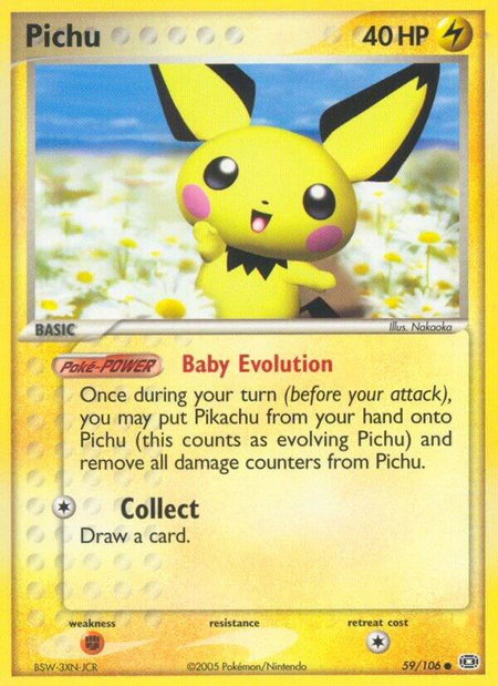 Pichu - Emerald Pokémon trading card