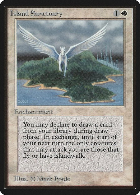 Island Sanctuary - Beta Edition Magic: The Gathering trading card