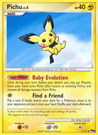Pichu - POP Series 9 (POP) #011/017 - Uncommon Pokémon Trading Card