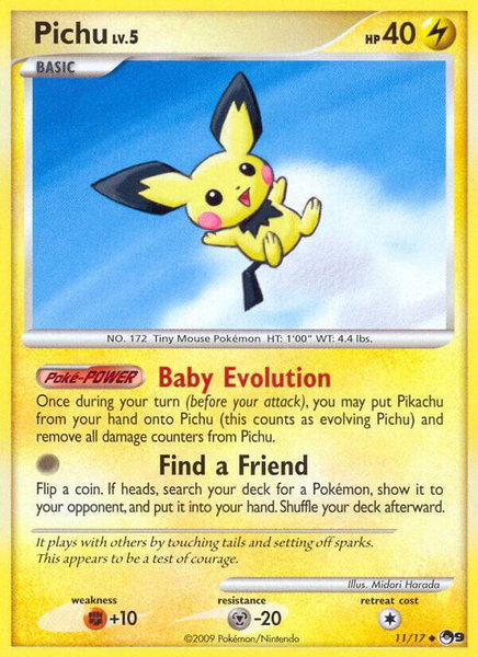 Pichu - POP Series 9 Pokémon trading card