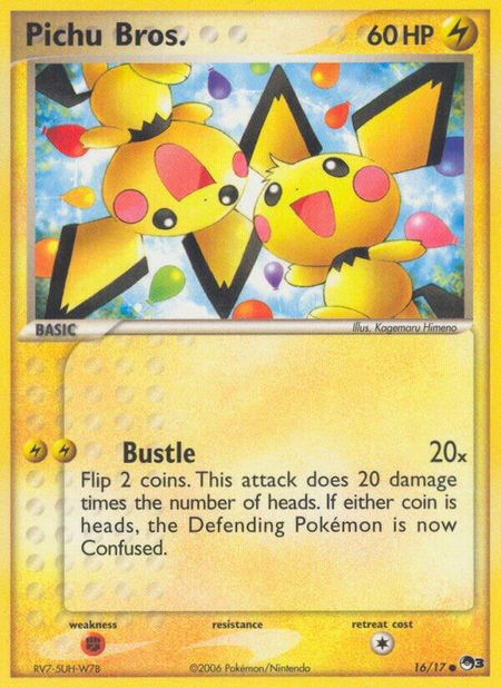 Pichu Bros. - POP Series 3 Pokémon trading card