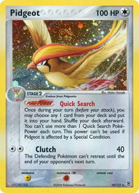 Pidgeot - FireRed & LeafGreen (RG) #10/112 - Holo Rare Pokémon Trading Card