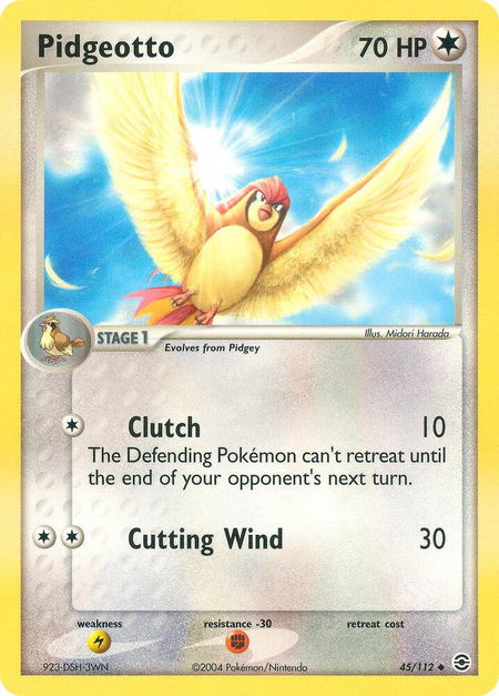 Pidgeotto - FireRed & LeafGreen Pokémon trading card