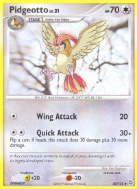 Pidgeotto - Secret Wonders (SW) #58/132 - Uncommon Pokémon Trading Card