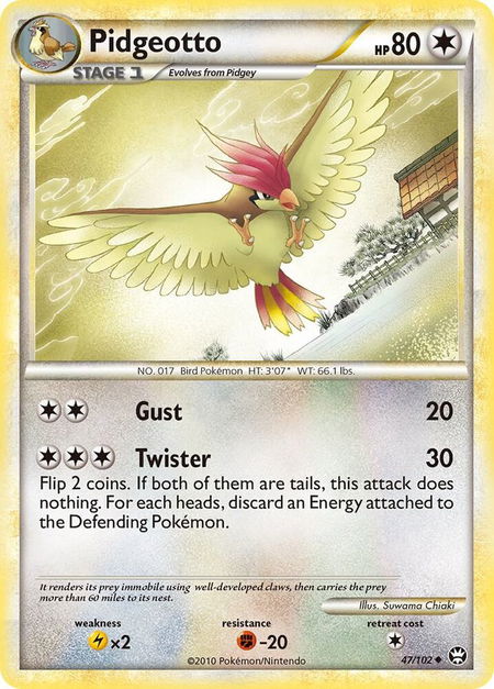Pidgeotto - Triumphant Pokémon trading card