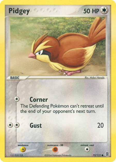 Pidgey - FireRed & LeafGreen Pokémon trading card