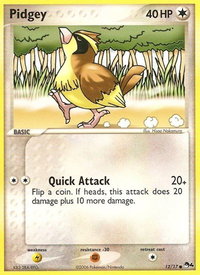 Pidgey - POP Series 4 (POP) #012/017 - Common Pokémon Trading Card