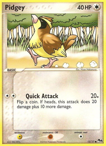 Pidgey - POP Series 4 Pokémon trading card